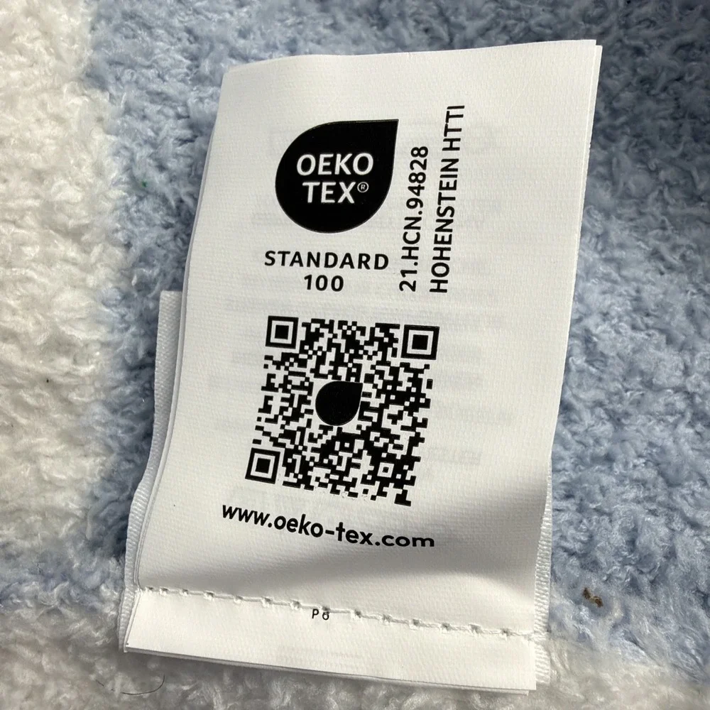 Sigrid Olsen Throw Blanket 50x70 Light Blue White Fish Seashore Nautical Beach